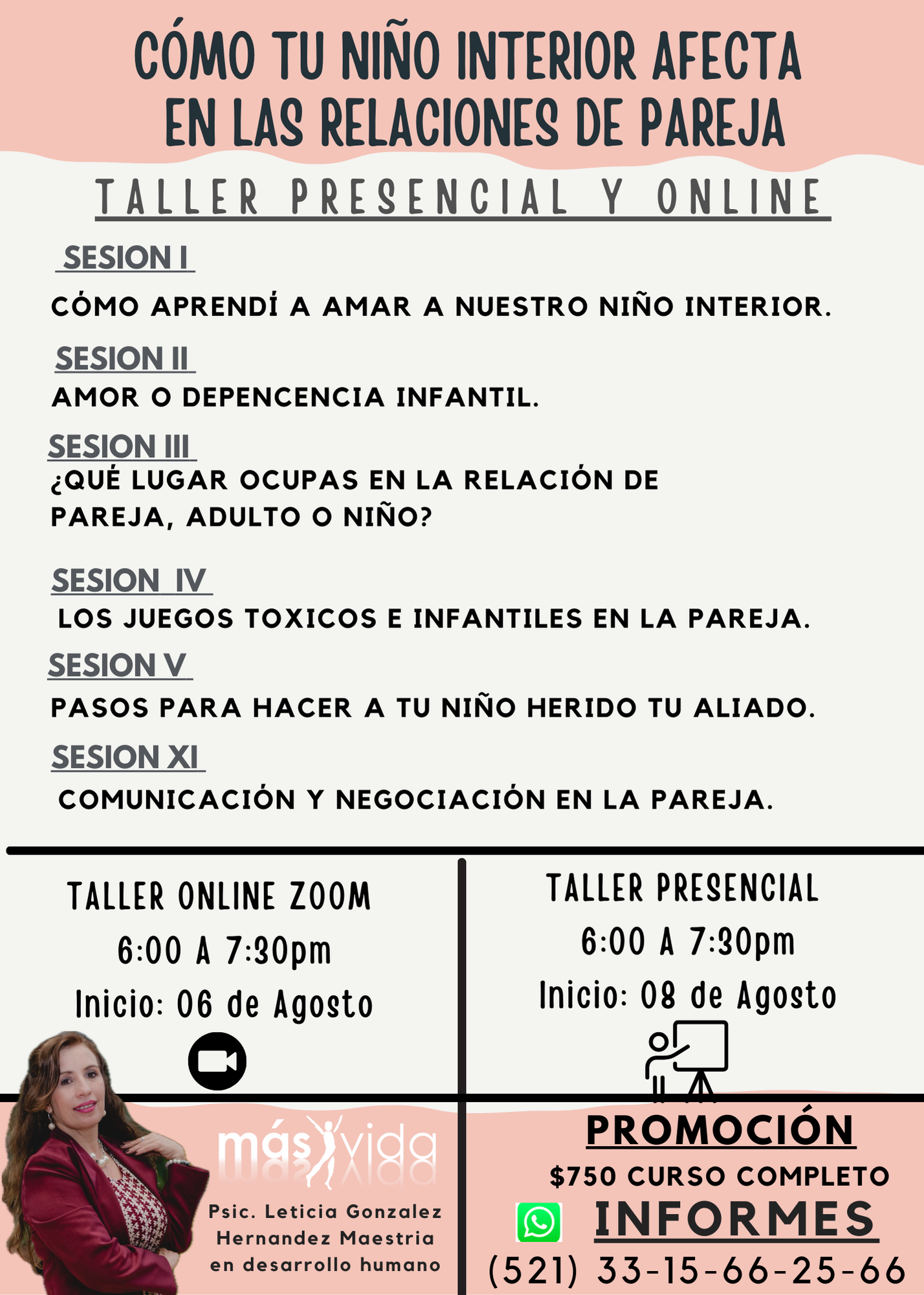TALLER ONLINE Como tú niño interior afecta a tú relación de pareja